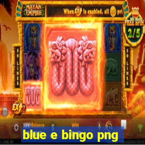 blue e bingo png